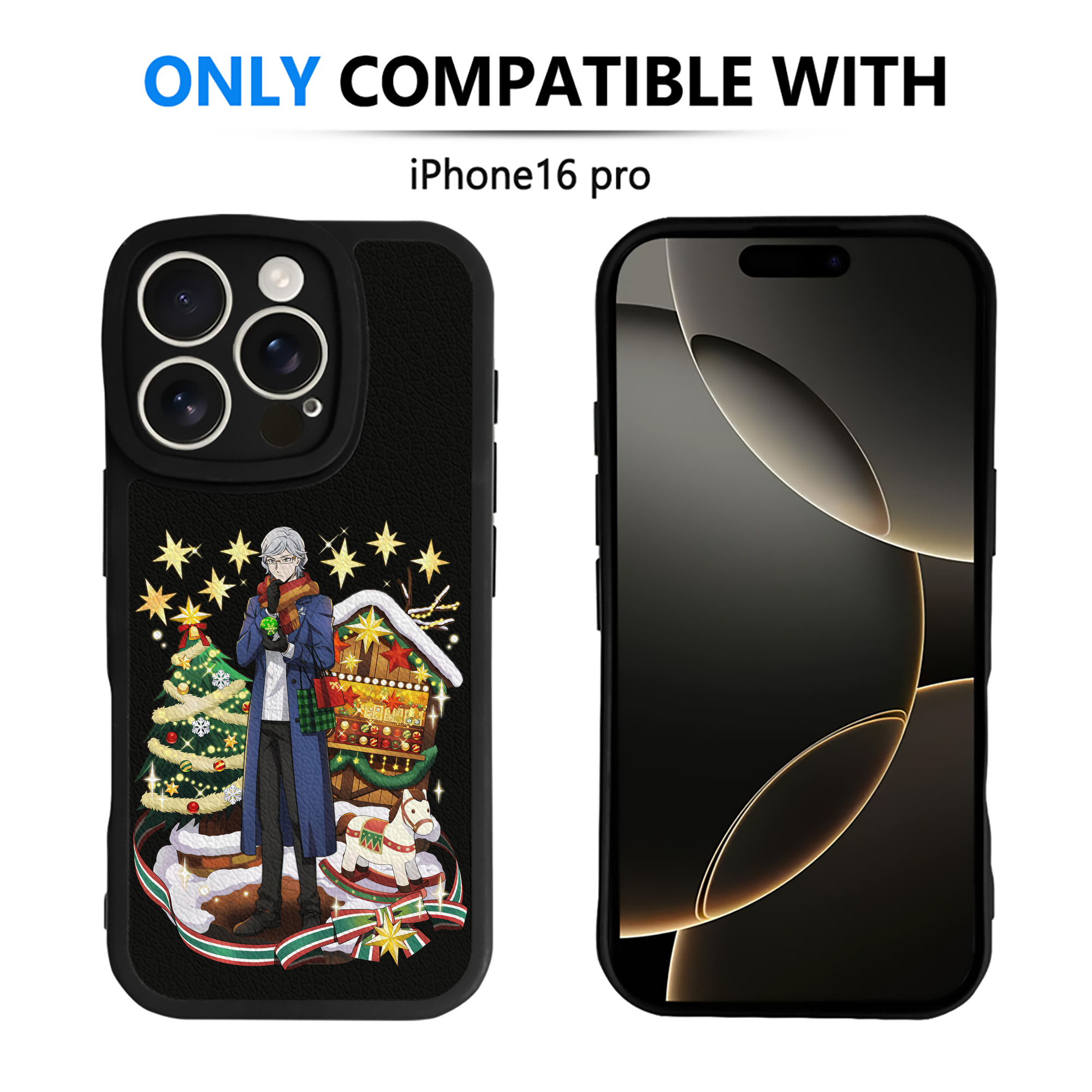 （画像用） 文豪ストレイドッグス Bungo Stray Dogs 【iPhone 16シリーズ対応】シリコンスマホケース（レザー調） 材質：シリコン
